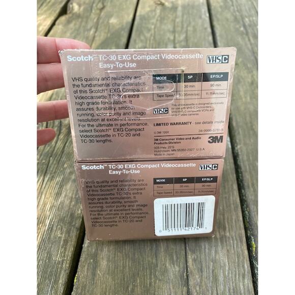 Scotch VHS-c Compact Videocassette 2 pack - Picture 3 of 6